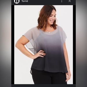 {torrid} Chiffon Dolman Sleeve Blouse